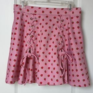 Hot Topic Strawberry Skirt Size Large